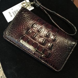 NWT Brahmin Debra Melbourne Wristlet in Cocoa